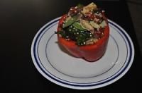 Thrifty Thursday: quinoa stuffed red peppers, by Rachel Cook