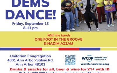 Dems Dance! in Ann Arbor, Sept. 13 8-11 p.m.