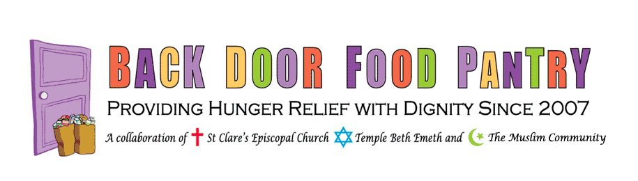 Back Door Food Pantry (St. Clare Episcopal Church, Temple Beth Emeth, Muslim Community)