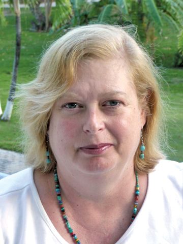 Portrait of a blonde woman