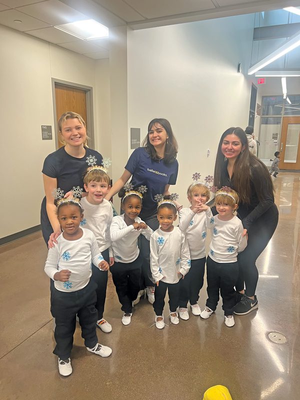 Ballet & Books instructors with kids.