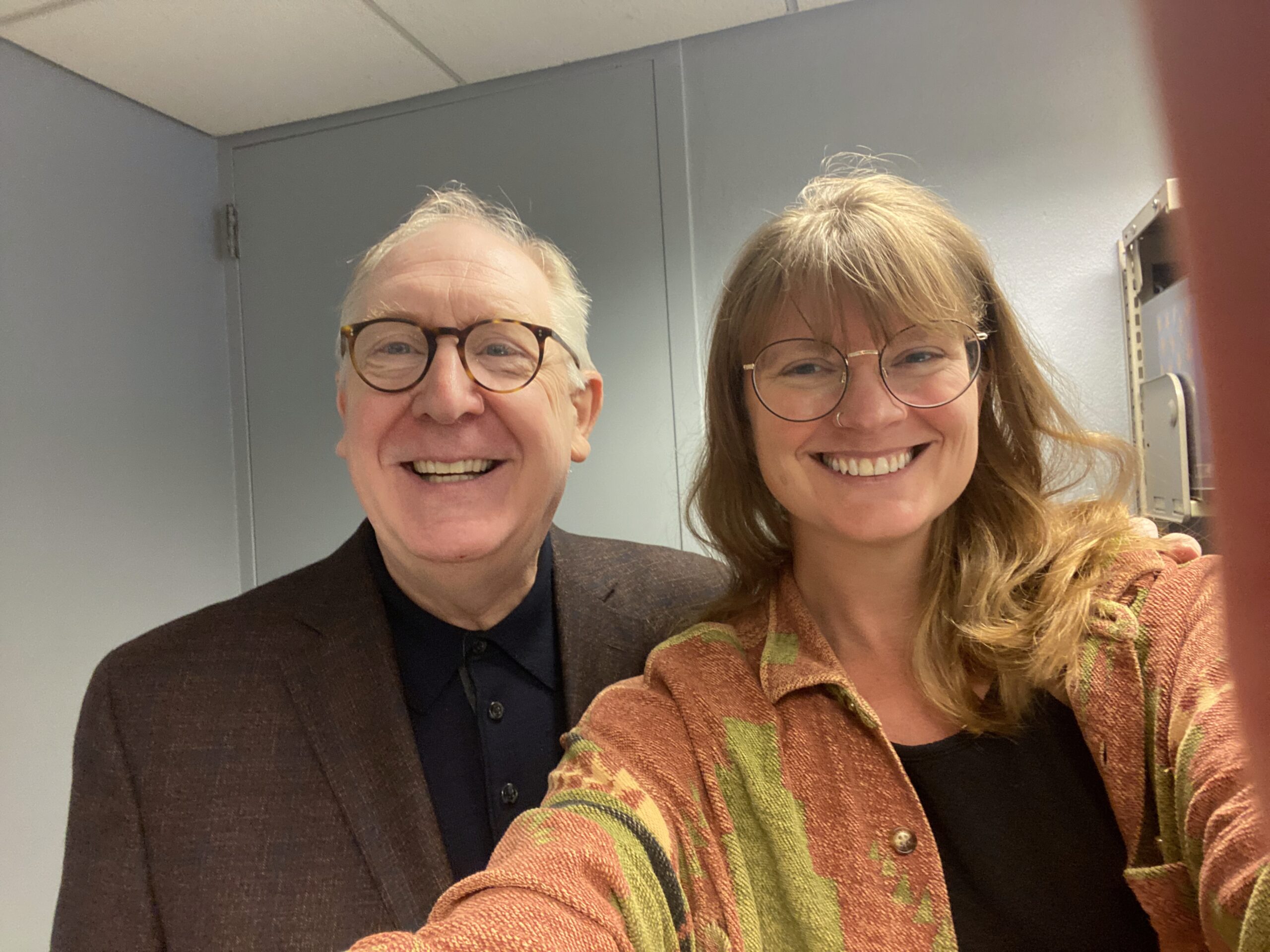 Selfie of a man and a woman