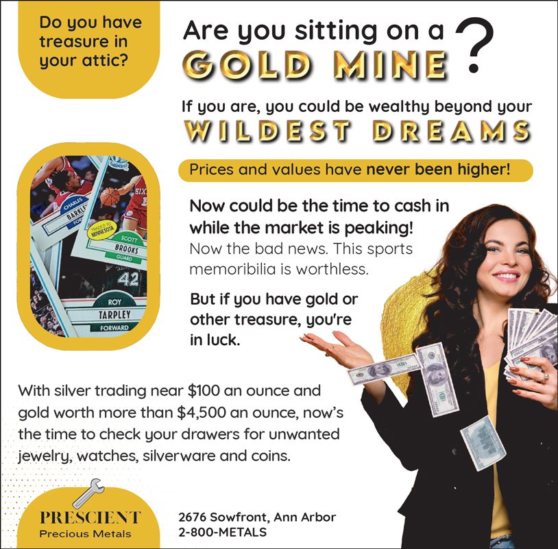 Advertisement for Prescient Precious Metals