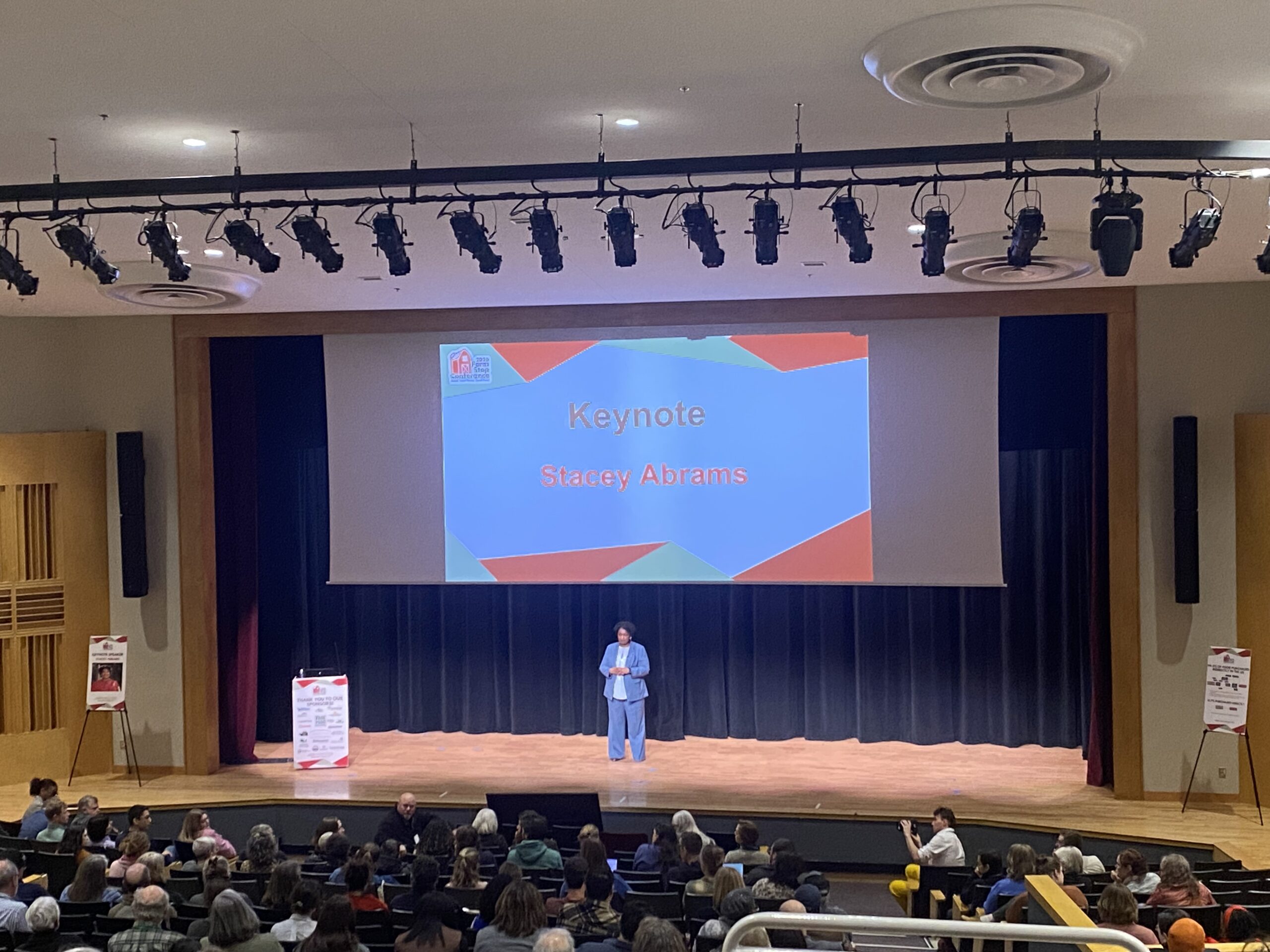 Stacey Abrams onstage