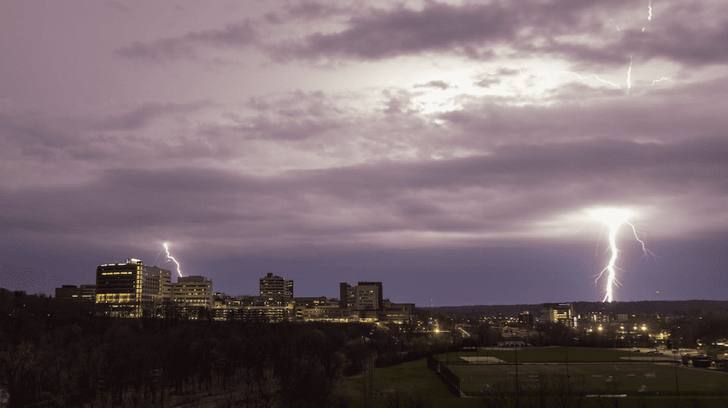 lightning strikes