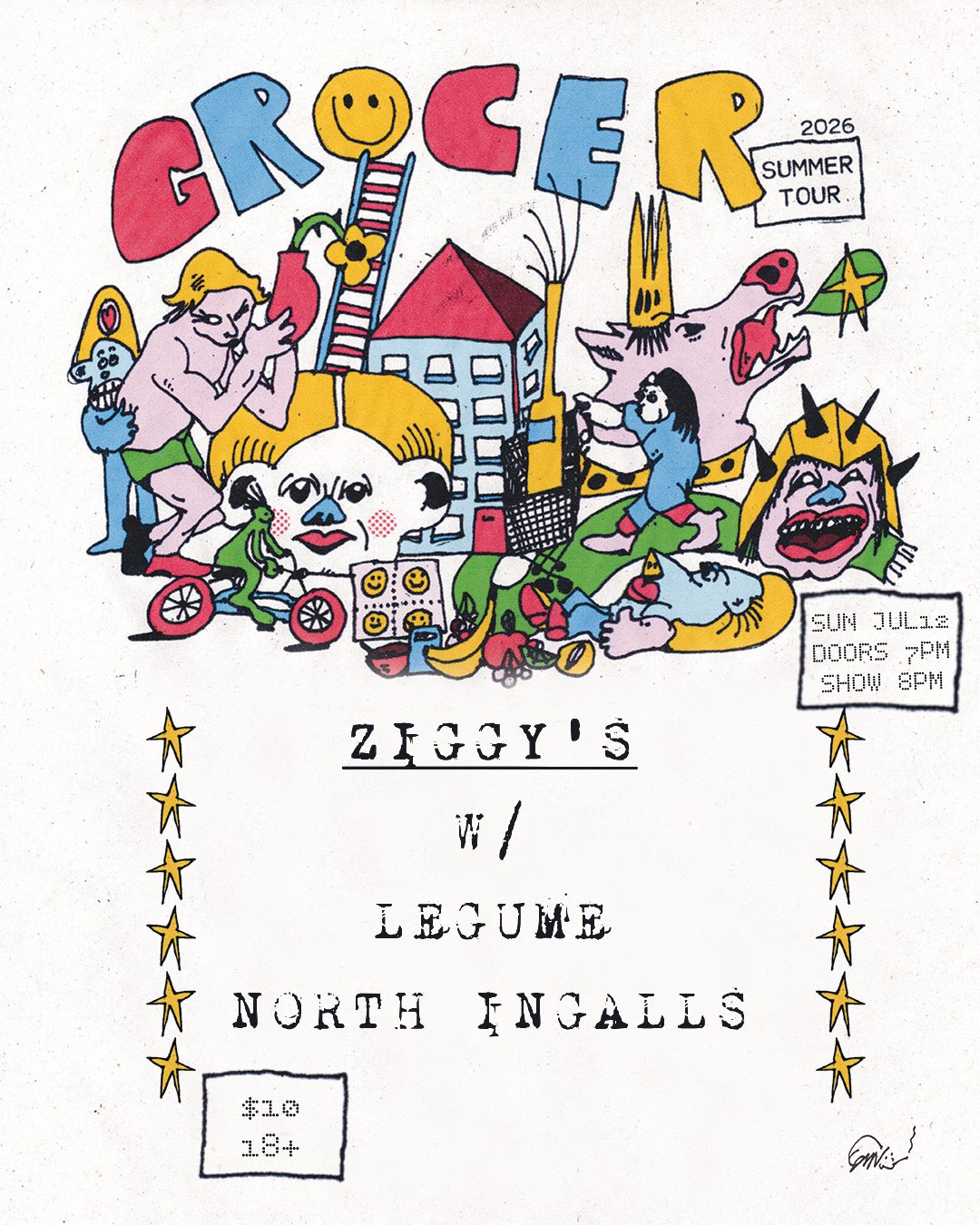 Live Music from Grocer, Legume, North Ingalls