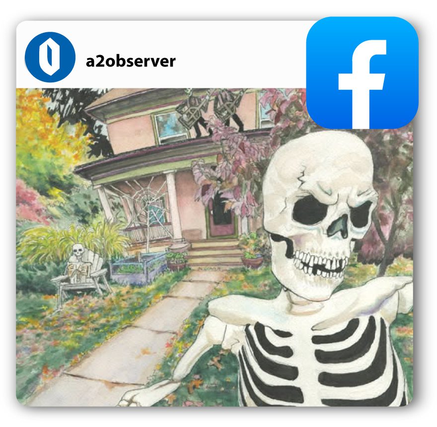 skeletons outside